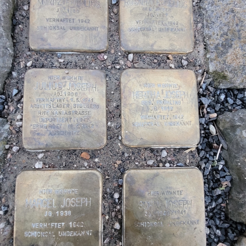 Verantsltungsbild - Stolpersteine