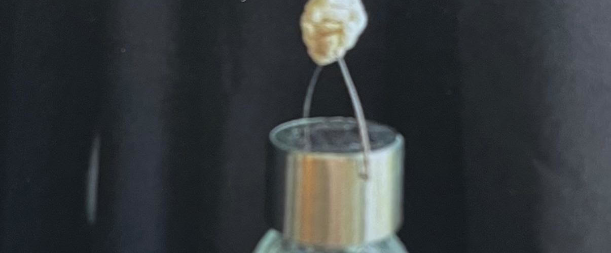 Solarlampe mit Makramee