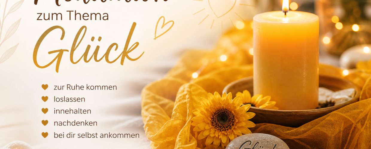 🌿 Meditation zum Thema Glück – ein Abend der inneren Einkehr 🌿